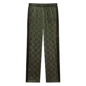 size M Givenchy Velvet Sweat Pants Green Monogram